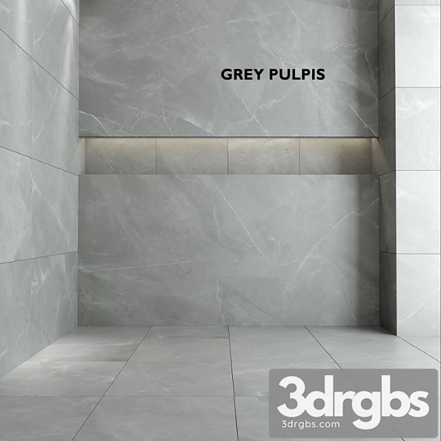 Tubadzin monolith gray pulpis 3dsmax Download - thumbnail 1