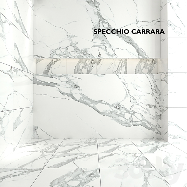 Tubadzin Monolith Specchio Carrara 3DSMax File - thumbnail 1