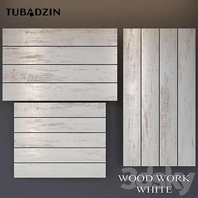 Tubadzin Wood Work White 3ds Max - thumbnail 1