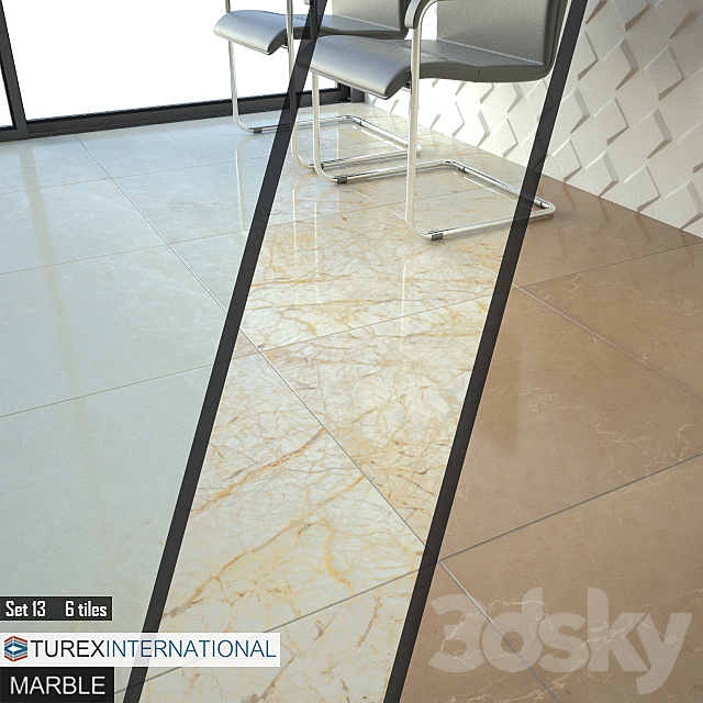 TUREX INTERNATIONAL Marble Tiles Set 13 3ds Max - thumbnail 1