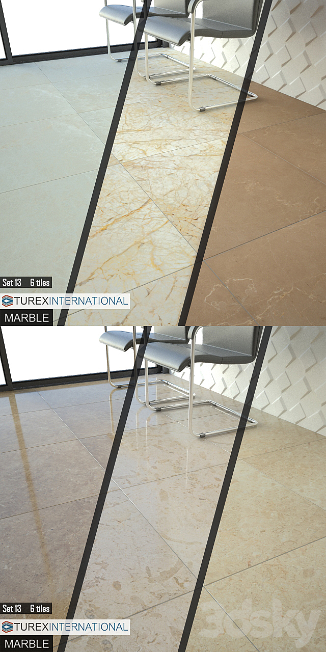 TUREX INTERNATIONAL Marble Tiles Set 13 3ds Max - thumbnail 3