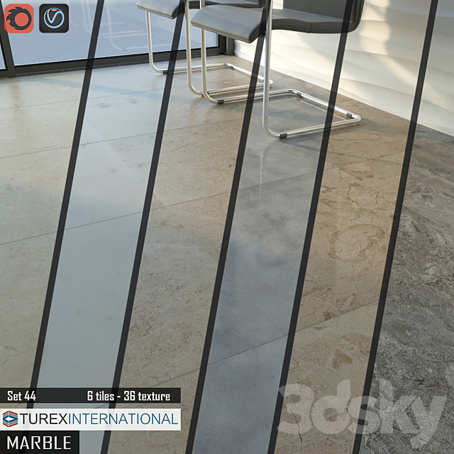 TUREX INTERNATIONAL Marble Tiles Set 44 3DSMax File - thumbnail 2