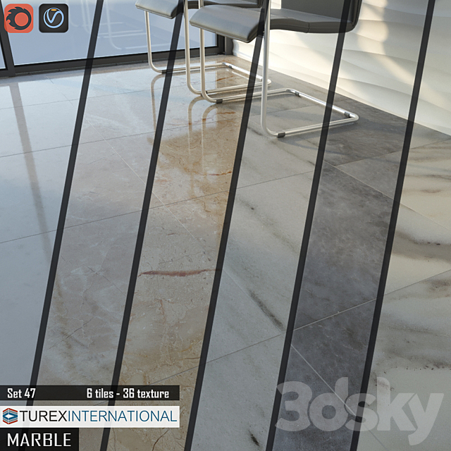 TUREX INTERNATIONAL Marble Tiles Set 47 3DSMax File - thumbnail 1