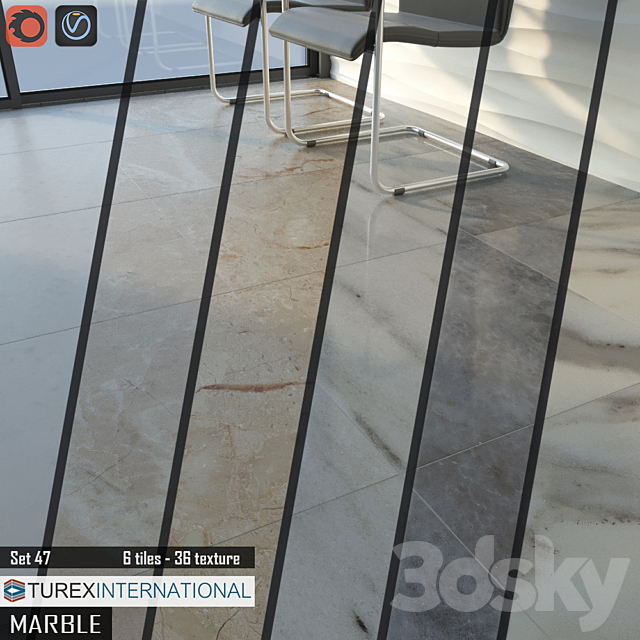 TUREX INTERNATIONAL Marble Tiles Set 47 3DSMax File - thumbnail 2