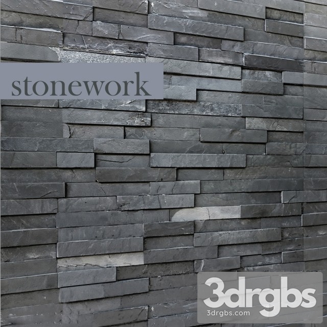 Wall Rock Gray 3dsmax Download - thumbnail 1