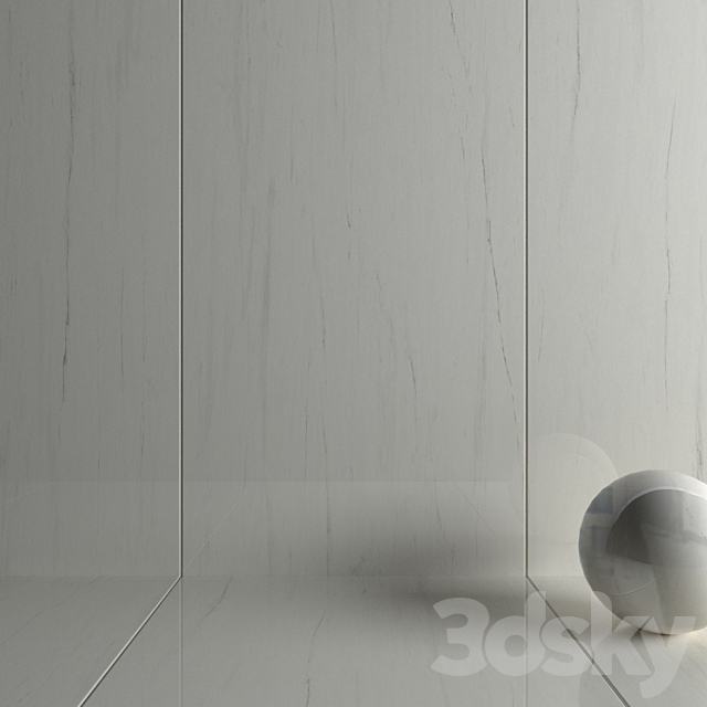 Wall tiles 345 Bianco Dolomite 3DS Max Model - thumbnail 3