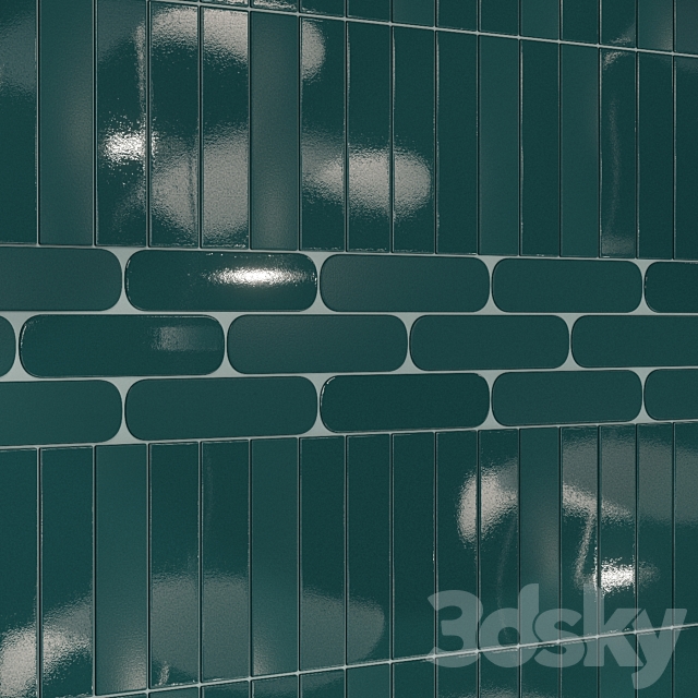 Wall tiles WOW Grace 3DS Max Model - thumbnail 4