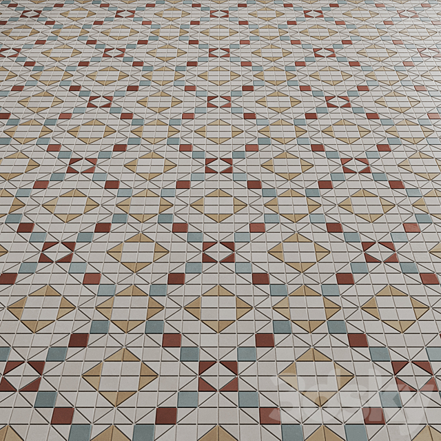 Wow Tesserae Porcelain Tiles 3DS Max Model - thumbnail 4