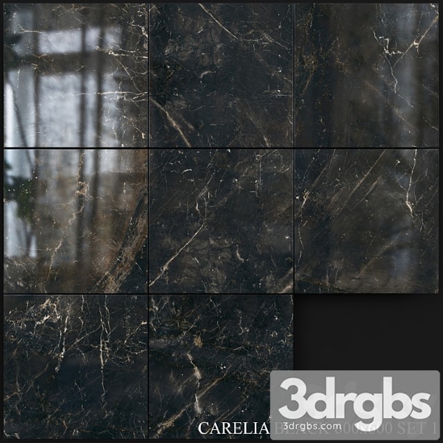 Yurtbay seramik carelia black 600×600 set 1 3dsmax Download - thumbnail 1