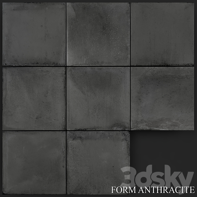 Yurtbay Seramik Form Anthracite 3DSMax File - thumbnail 1