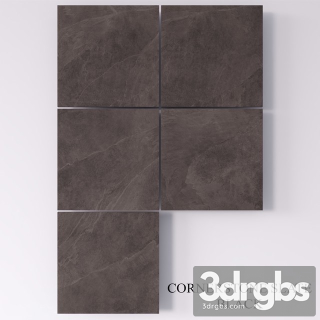 Zeus Ceramica Cornerstone Slate Black 3dsmax Download - thumbnail 1