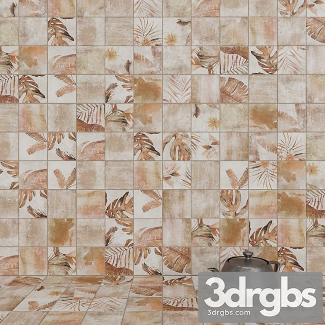 Zyx by colorker amazonia tropic cotto tile set - thumbnail 1