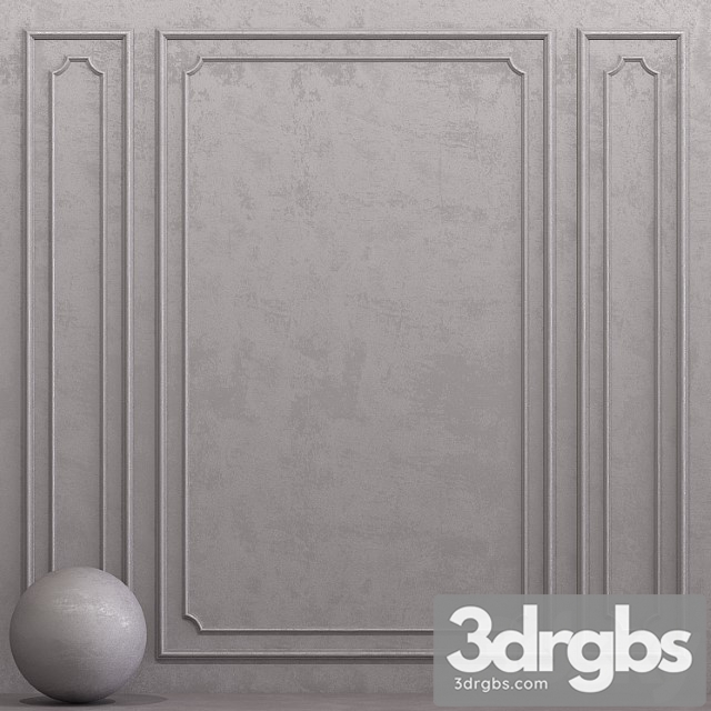 Decorative Plaster With Molding 15 3dsmax Download - thumbnail 1