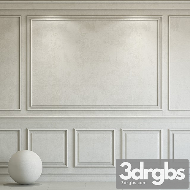 Decorative Plaster With Molding 228 3dsmax Download - thumbnail 1