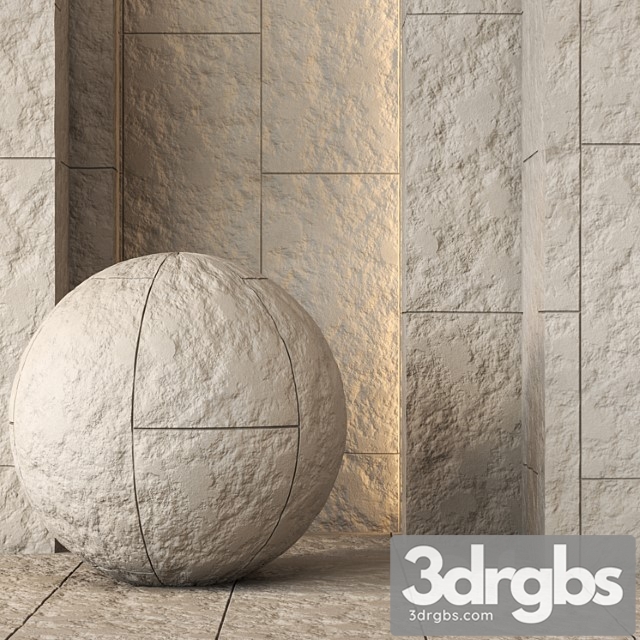 Decorative stone wall panel texture 4k – seamless - thumbnail 1