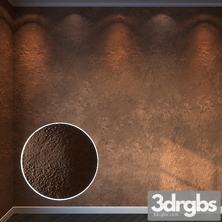 Decorative stucco 369 – 8k material 3dsmax Download - thumbnail 1