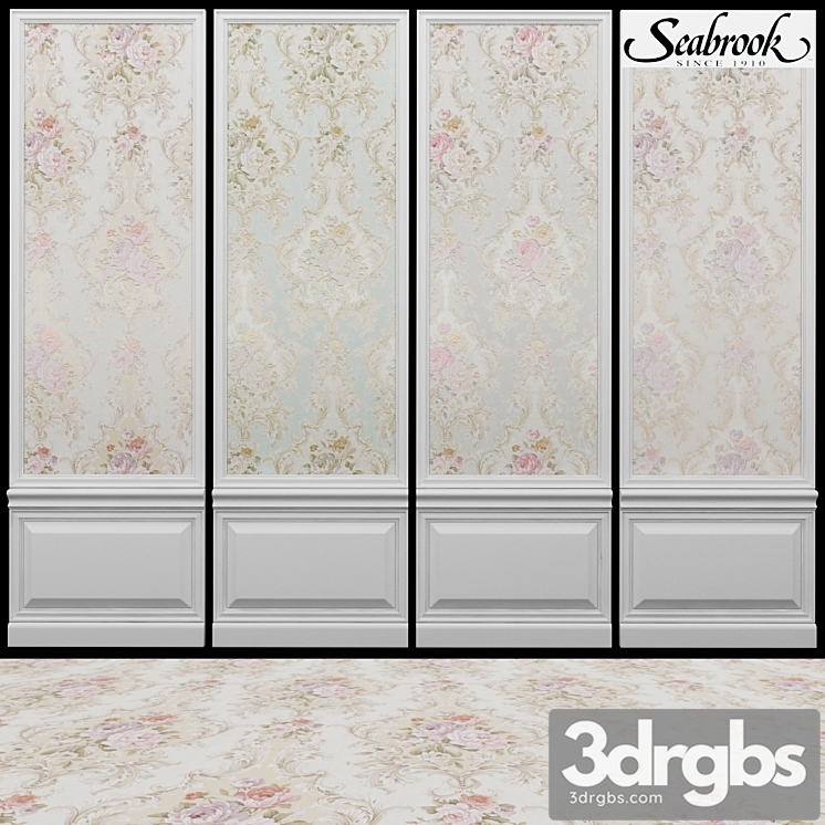 Seabrook damask folio-2 3dsmax Download - thumbnail 1