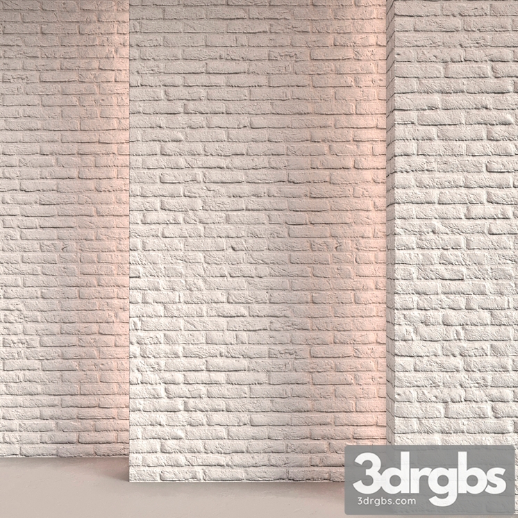 White brick 07 3dsmax Download - thumbnail 1