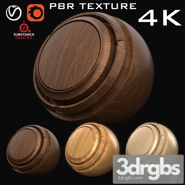 3 wood pbr texture & substance painter - thumbnail 1