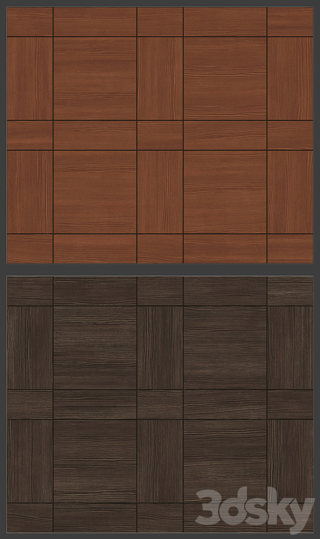 Acoustic decorative panels 4 kinds set 016 3ds Max - thumbnail 3