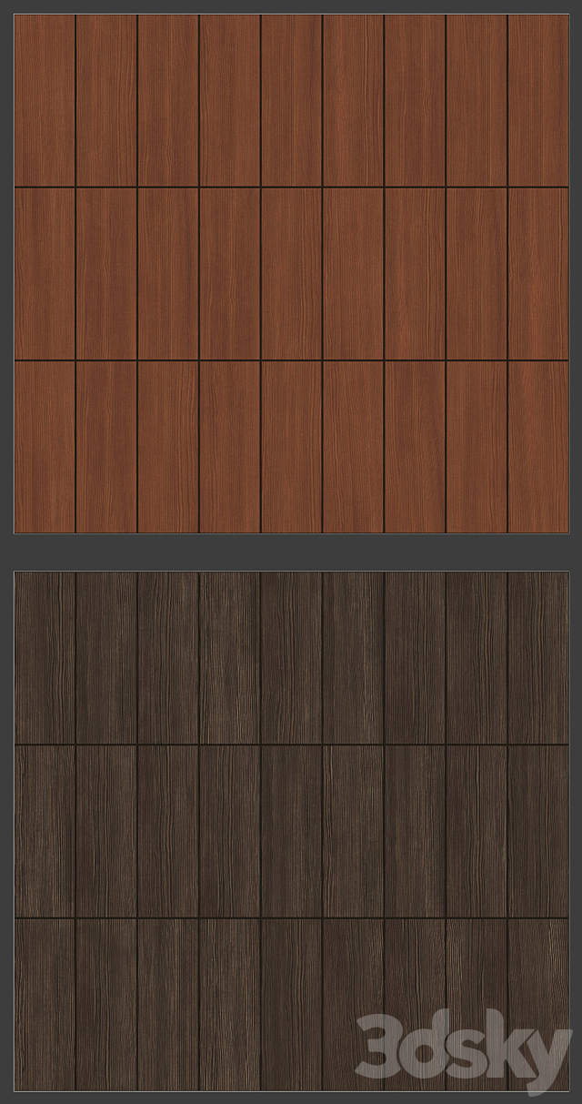 Acoustic decorative panels 4 kinds. set 017 3DSMax File - thumbnail 3