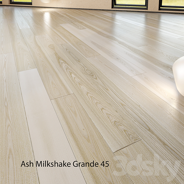 Barlinek Floorboard – Pure Line – Ash Milkshake Grande 3ds Max - thumbnail 2