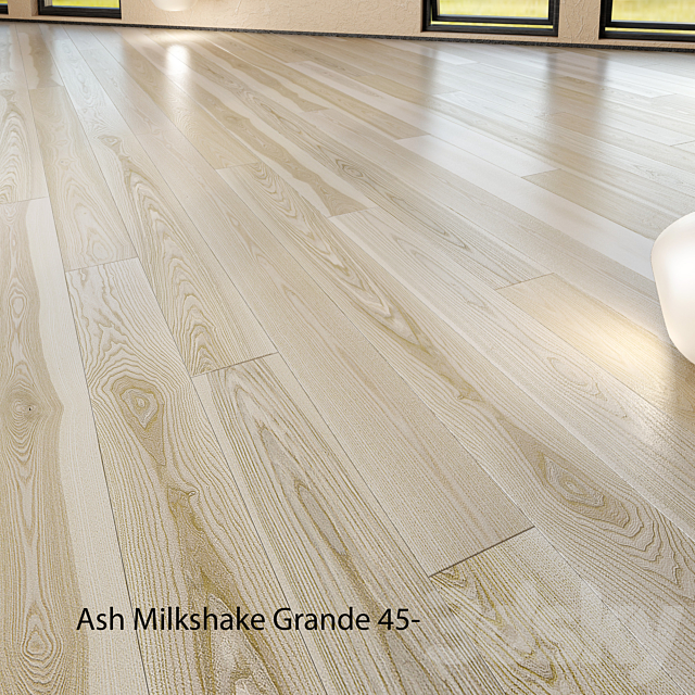 Barlinek Floorboard – Pure Line – Ash Milkshake Grande 3ds Max - thumbnail 3