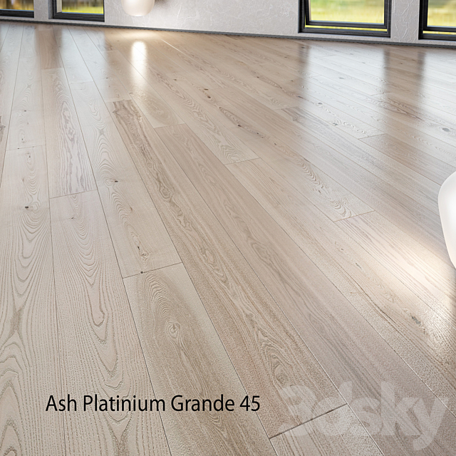 Barlinek Floorboard – Pure Line – Ash Platinium Grande 3DSMax File - thumbnail 2