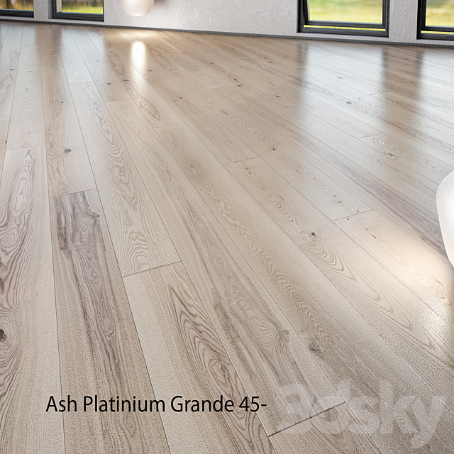 Barlinek Floorboard – Pure Line – Ash Platinium Grande 3DSMax File - thumbnail 3