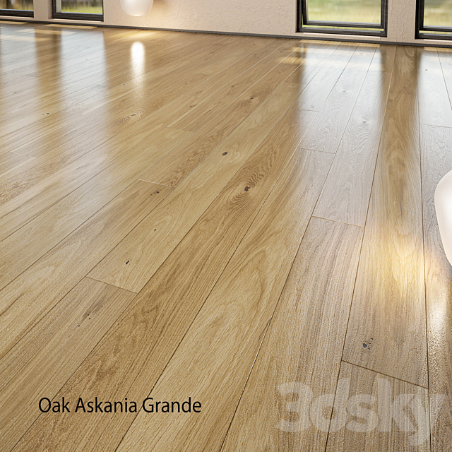 Barlinek Floorboard – Pure Line – Oak Askania Grande 3ds Max - thumbnail 2