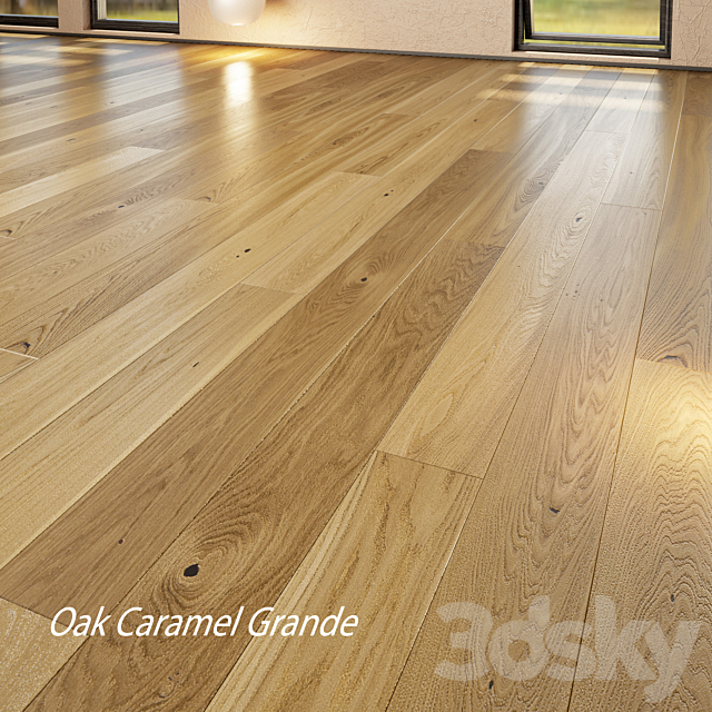 Barlinek Floorboard – Pure Line – Oak Caramel Grande 3DS Max Model - thumbnail 2