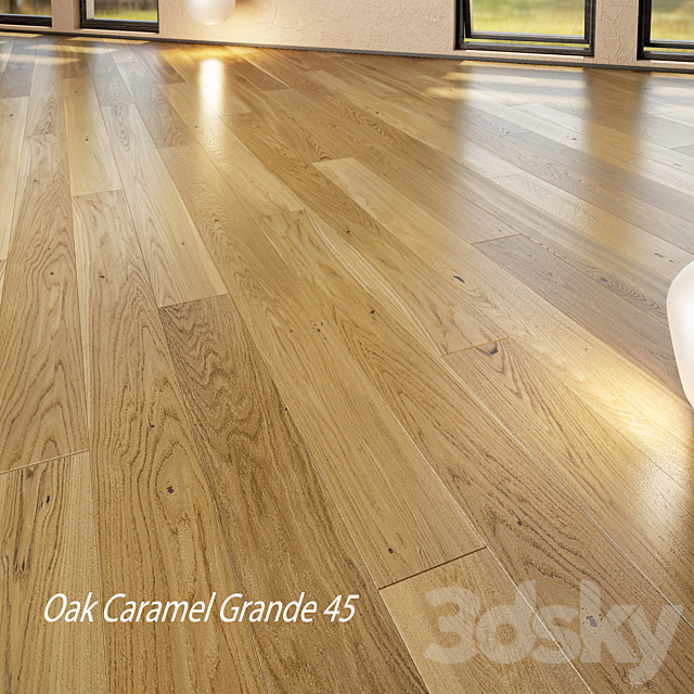 Barlinek Floorboard – Pure Line – Oak Caramel Grande 3DS Max Model - thumbnail 3