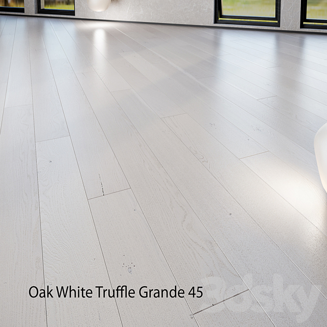 Barlinek Floorboard – Pure Line – Oak White Truffle Grande 3DSMax File - thumbnail 1