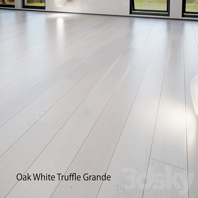 Barlinek Floorboard – Pure Line – Oak White Truffle Grande 3DSMax File - thumbnail 2