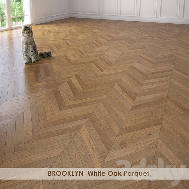 BROOKLYN White Oak Parquet 3DSMax File - thumbnail 2