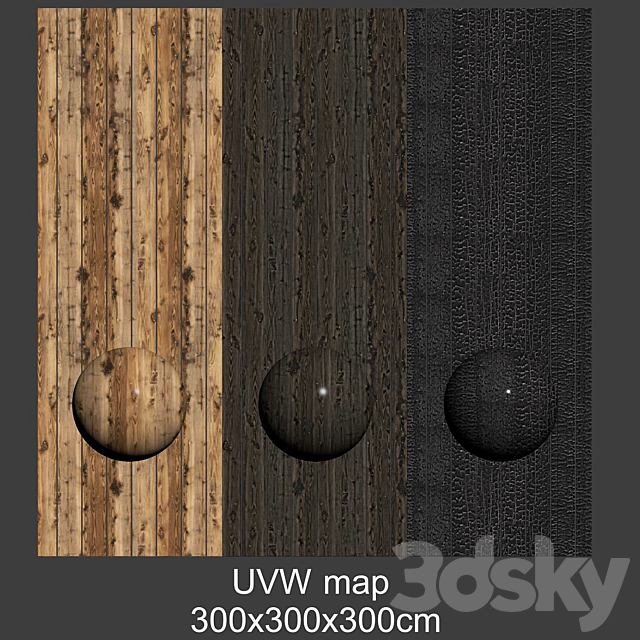 Burnt wood _ Burnt wood 3DS Max Model - thumbnail 2