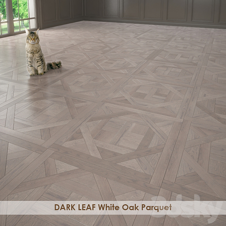 DARK LEAF White Oak Parquet 3DS Max - thumbnail 2