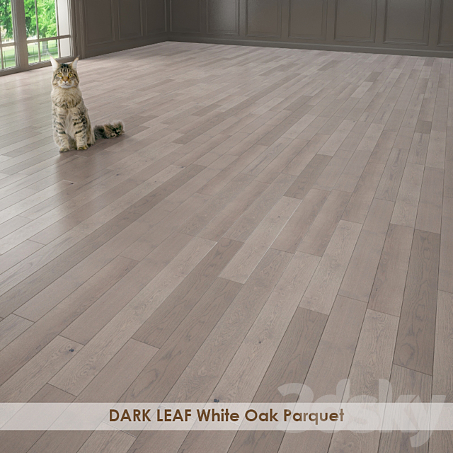 DARK LEAF White Oak Parquet 3DSMax File - thumbnail 1