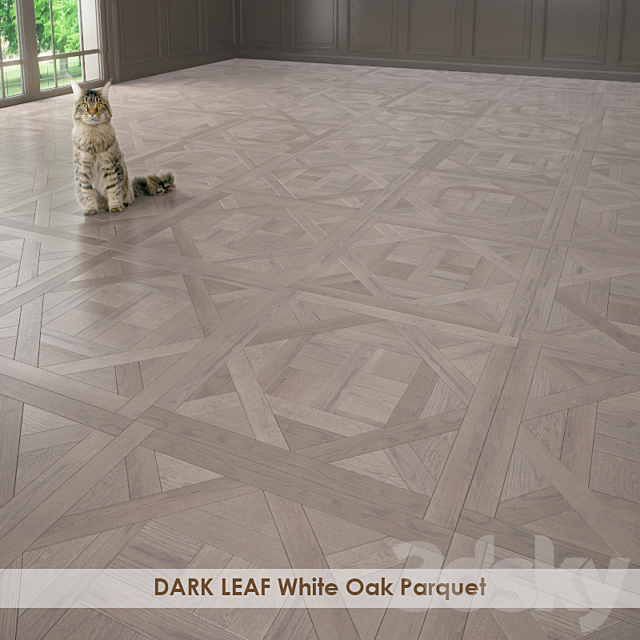 DARK LEAF White Oak Parquet 3DSMax File - thumbnail 2