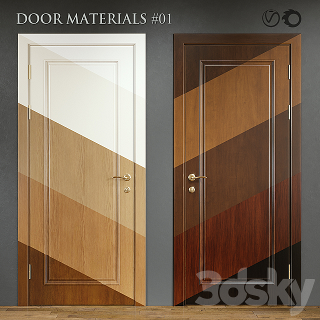 DOOR MATERIALS # 01 3ds Max - thumbnail 1