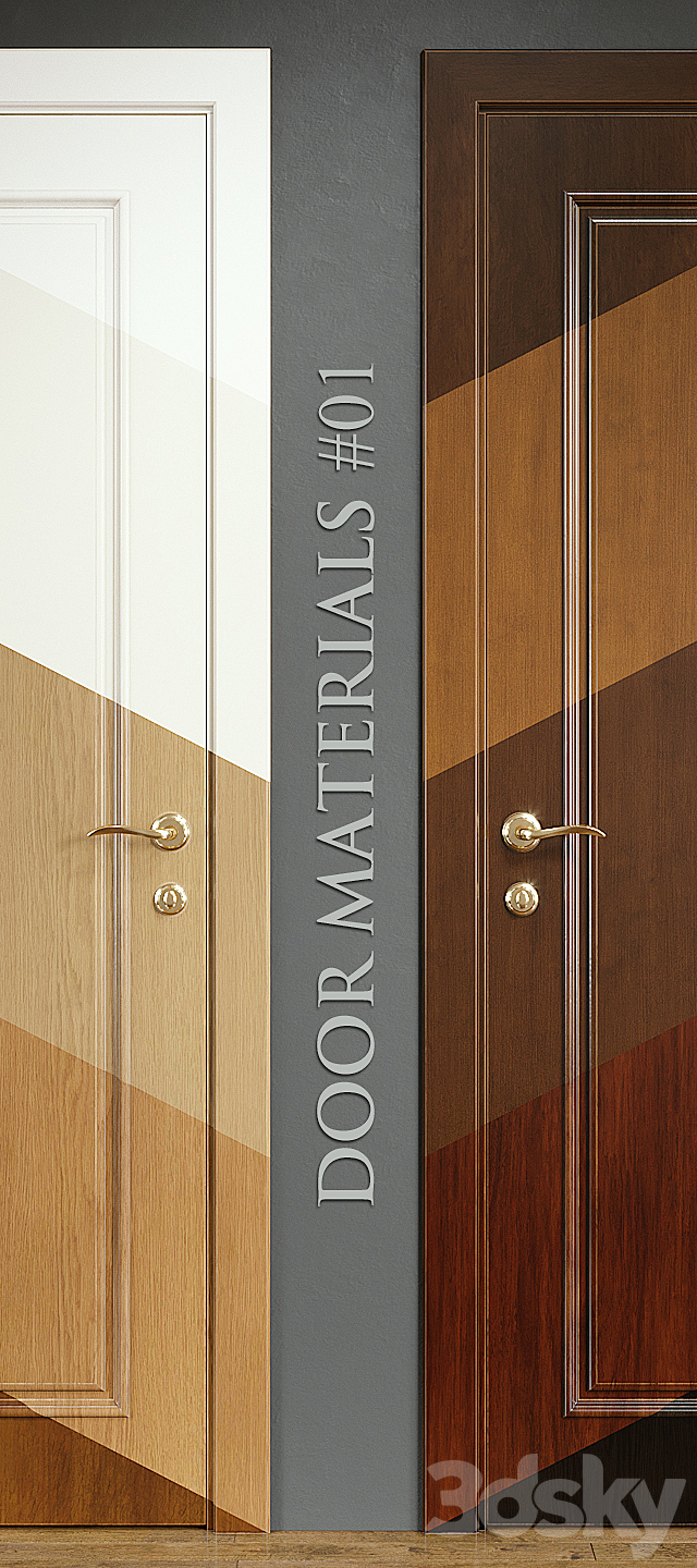 DOOR MATERIALS # 01 3ds Max - thumbnail 2