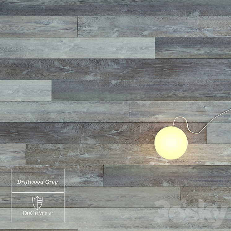 Driftwood Grey wooden floor by DuChateau 3DS Max - thumbnail 1