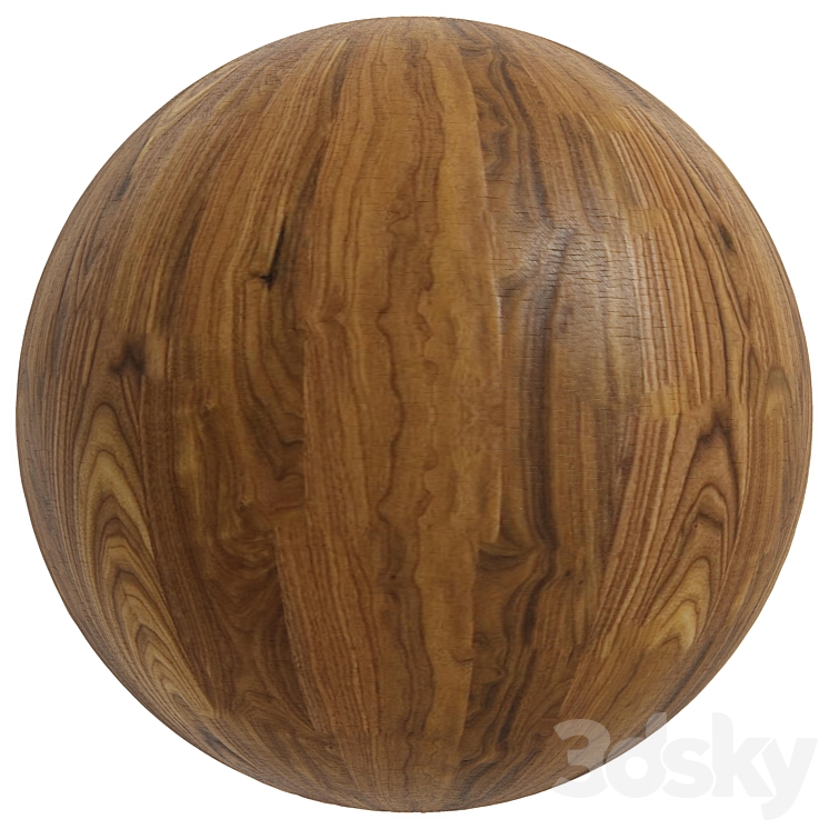 FB242 Matte varnish wood effect old | 2 Mate | PBR | Seamless 3DS Max - thumbnail 2