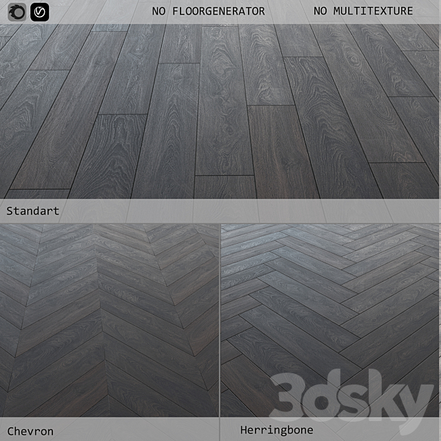 Floor laminate 56 8632 Colonial Oak 3ds Max - thumbnail 1