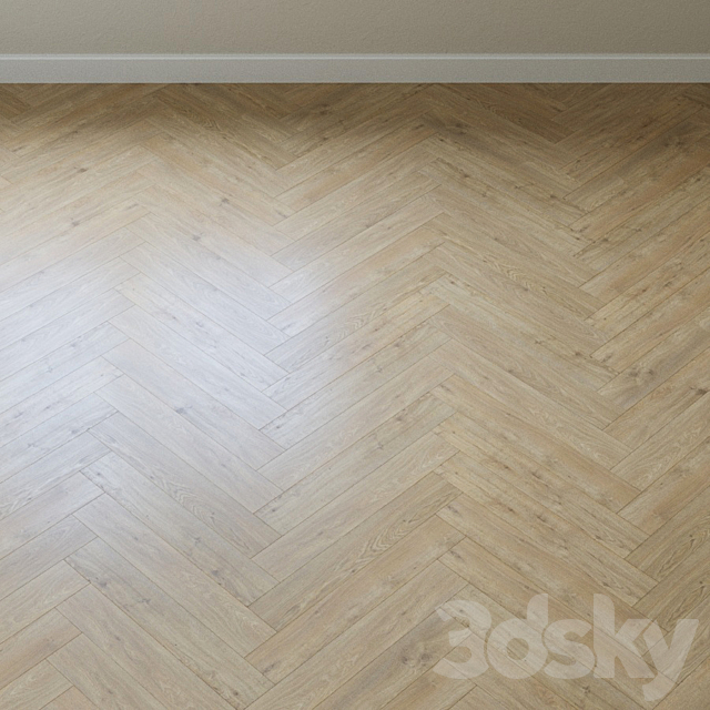 Laminate haro tritty 200 aqua oak sicily puro 3DS Max Model - thumbnail 4