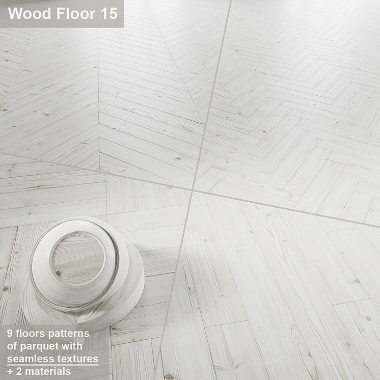 Laminate | Parquet | Seamless wood material # 14 3DS Max - thumbnail 1