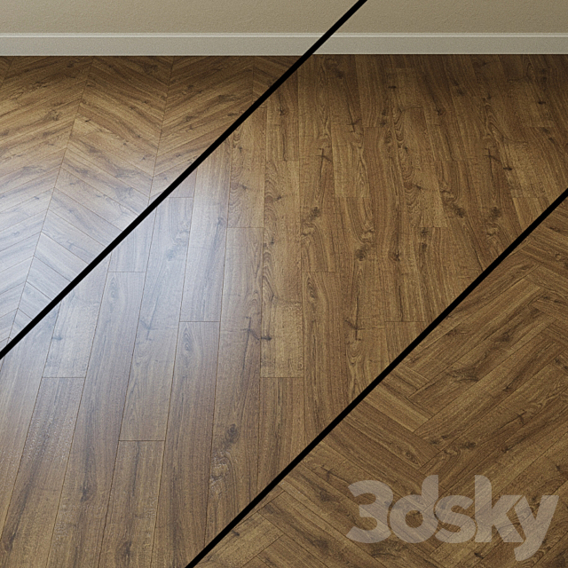 Laminate Pergo OAK PLAT BROWN 3ds Max - thumbnail 1