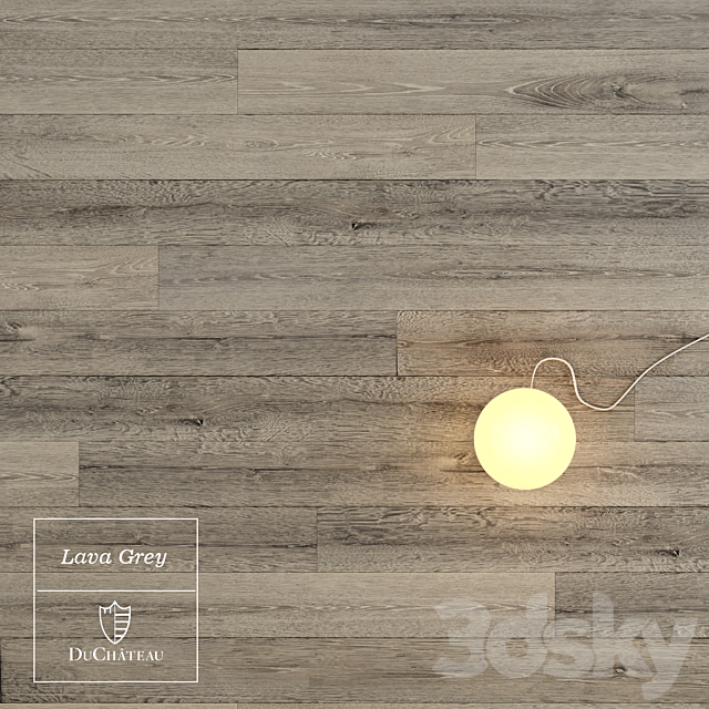 Lava Grey wooden floor by DuChateau 3DS Max Model - thumbnail 1