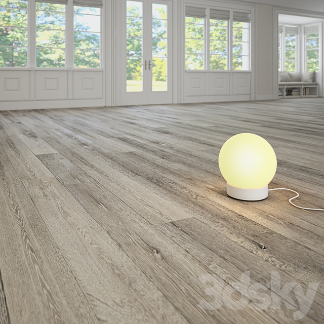 Lava Grey wooden floor by DuChateau 3DS Max Model - thumbnail 2