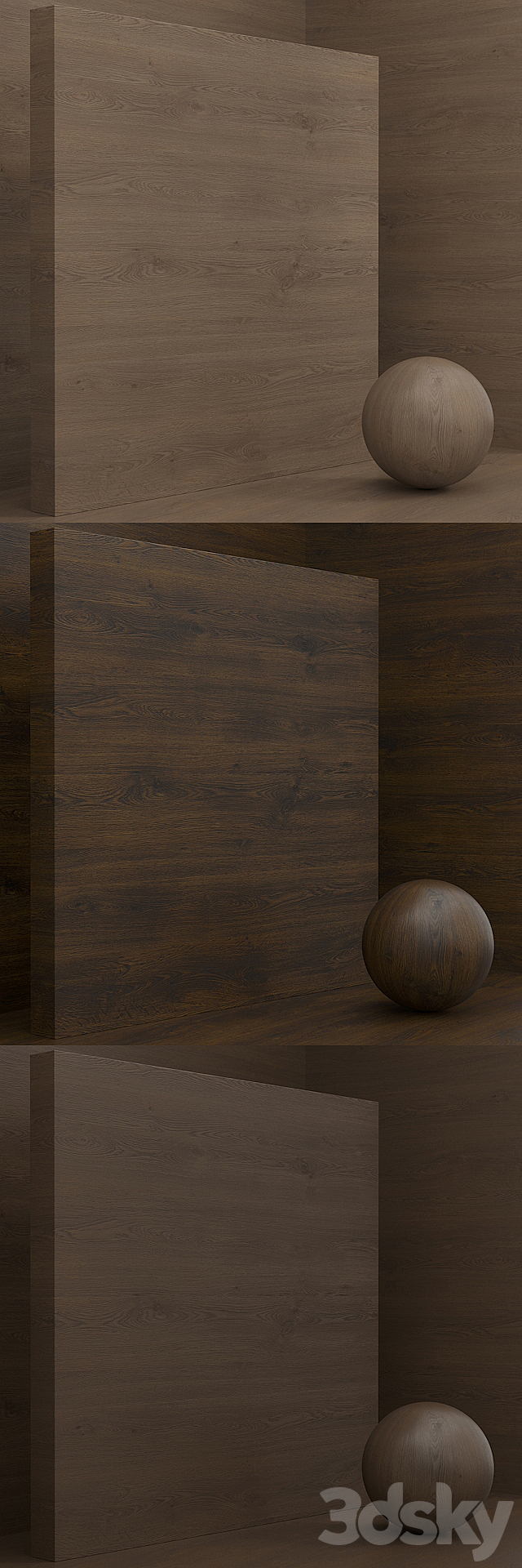 Material wood _ oak (seamless) – set 55 3DS Max Model - thumbnail 3